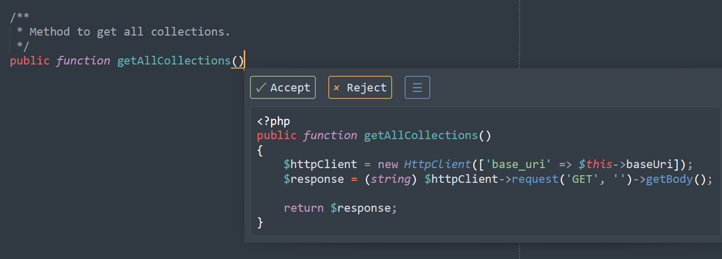 Screenshot: GitHub Copilot in Sublime Text 3